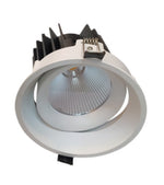 Eliante Orchid round recessed COB LED spotlight, white body
