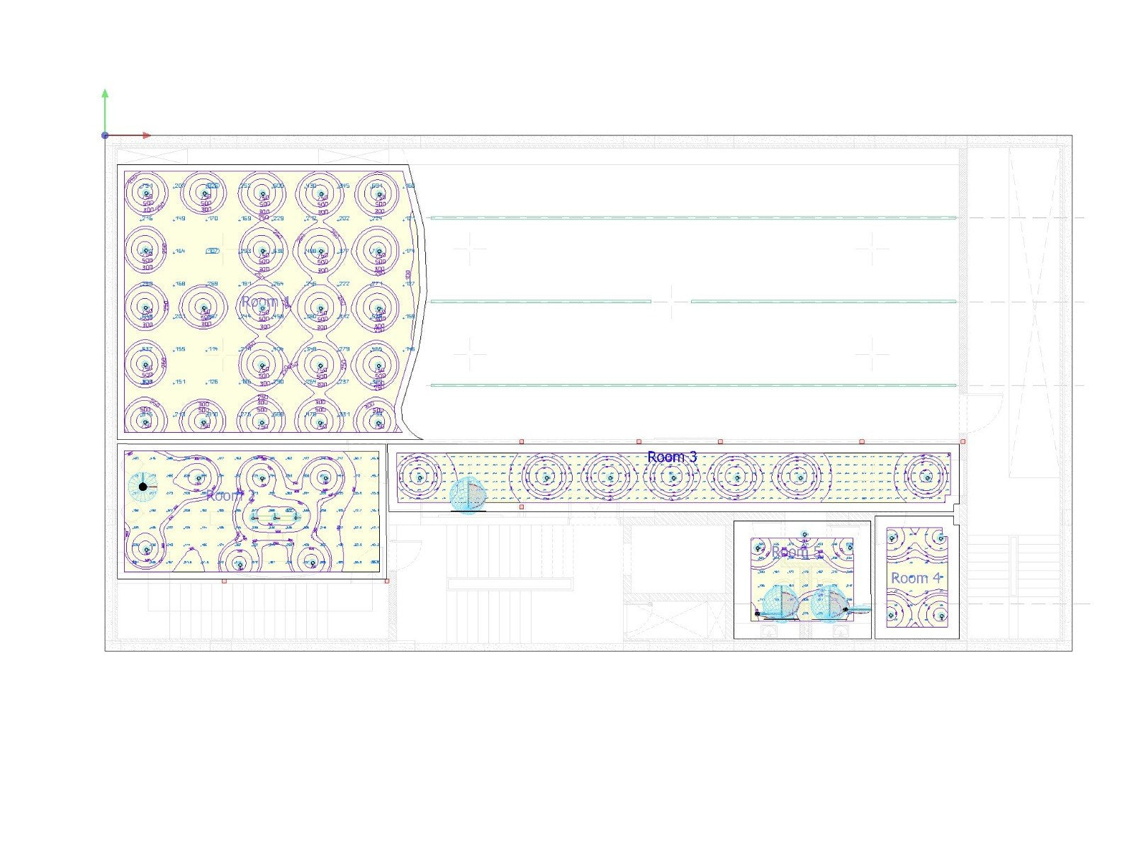 Sportball — original AutoCAD lighting layout from the interior designer (Jan 2026)