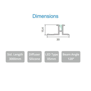 JS-JAS Jas Mfs3015 Furniture Alluminium Profile For Strips 067-JAS-R3015
