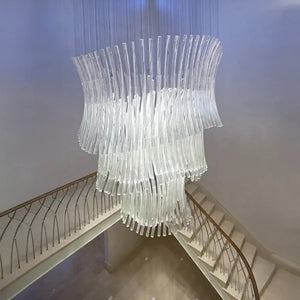 Aurevia Glass Chandelier – Contemporary Elegance with Radiant Glass Design