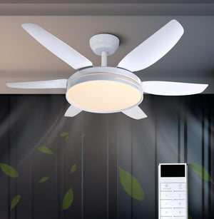JS-FO - FI-7793 High Speed Modern Designer Fans with Light White Finish Abs Blades Size 1320mm