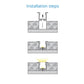 JS-JAS JSAS-Basic LP 01-07 Recessed Alluminium Profile For Strips 075-JAS-R1618