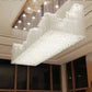 Glaciera Chandelier – Handcrafted Borosilicate Glass Luxury Lighting for Duplex & Atriums