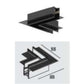 JS-LM 10mm HIGHLINE Magnetic Track System – Surface, Hanging & Recessed Channels