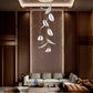 Elantra Leaf Glow Duplex Chandelier