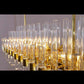 Golden Starburst Crystal Rod Chandelier – A Statement Piece for Double-Height Lobbies