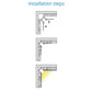 JS-JAS JSAS-Pop Corner Out 1214 Pop Out-Corner Recessed Trimless Alluminium Profile For Strips 097-JAS-R1214