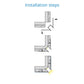 JS-JAS JSAS-Pop Corner In 1214 Pop In-Corner Recessed Trimless Alluminium Profile For Strips 098-JAS-R1214