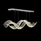 Seranova Wave Crystal Chandelier – Luxury Wave-Inspired LED Crystal Dining Light for Modern Interiors