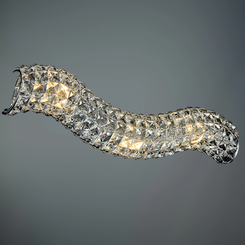 JSPHILO-1-027-3xE-14 Crystal Wall Light