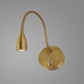 JSPHILO 1-031-3W-Gold Impressions Flexible Gooseneck Wall Light