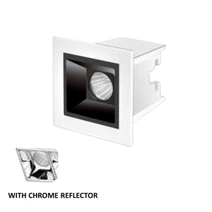 1 Led Square Chrome Reflector Linea 30 Linear Laser Spot Light 3w ALLN3S