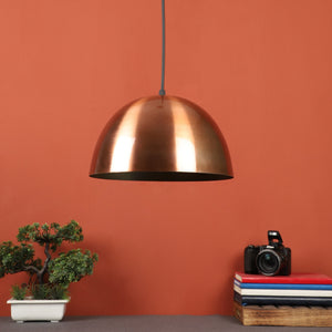 Copper Metal Hanging Light - 10-INCH-GANJA-HL-COP-GD