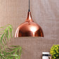 Golden  Metal  Hanging Light -10inch -Shade Copper - Included Bulb
