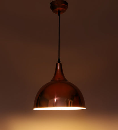 Golden  Metal  Hanging Light -10inch -Shade Copper - Included Bulb