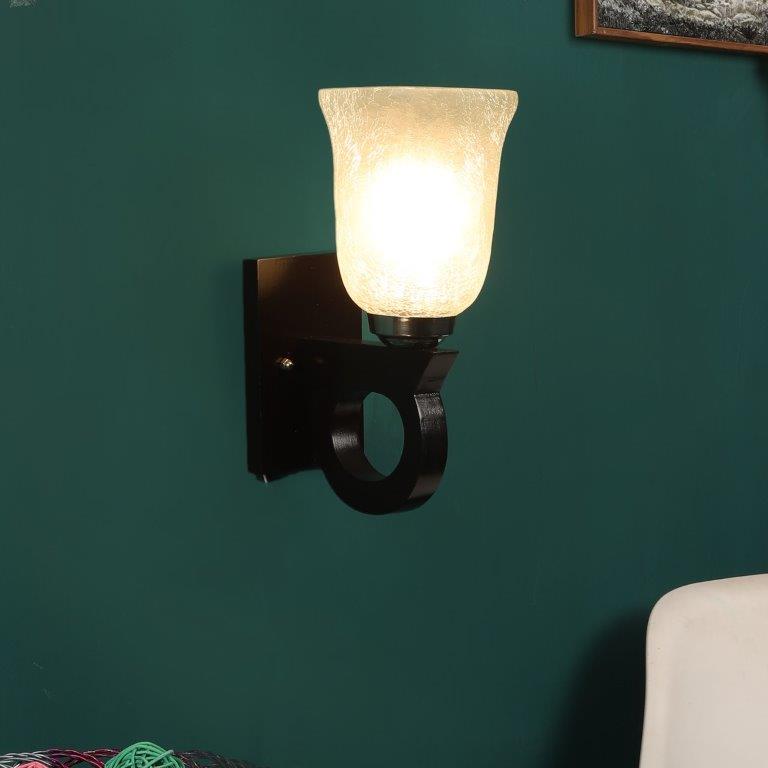Brown Wood Wall Lights -1002-1W-JS-a2h - Included Bulbs