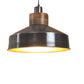 Zinc Antique Wood Hanging Lights - 1003 - Included Bulb