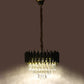 1015-400Mm Eliante Black And Gold Crystal Chandeliers  - Inbuilt Led Color Cw + Ww + Nw