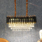 1015-600X300Mm Eliante Black And Gold Crystal Chandeliers  - Inbuilt Led Color Cw + Ww + Nw