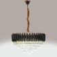 1015-600Mm Eliante Black And Gold Crystal Chandeliers  - Inbuilt Led Color Cw + Ww + Nw