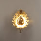 Golden Metal Wall Light - 1017-WALL - Included Bulb