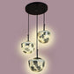 Eliante Hermosa Black Iron Hanging Light - E27 holder - without Bulb - 1020-3LP