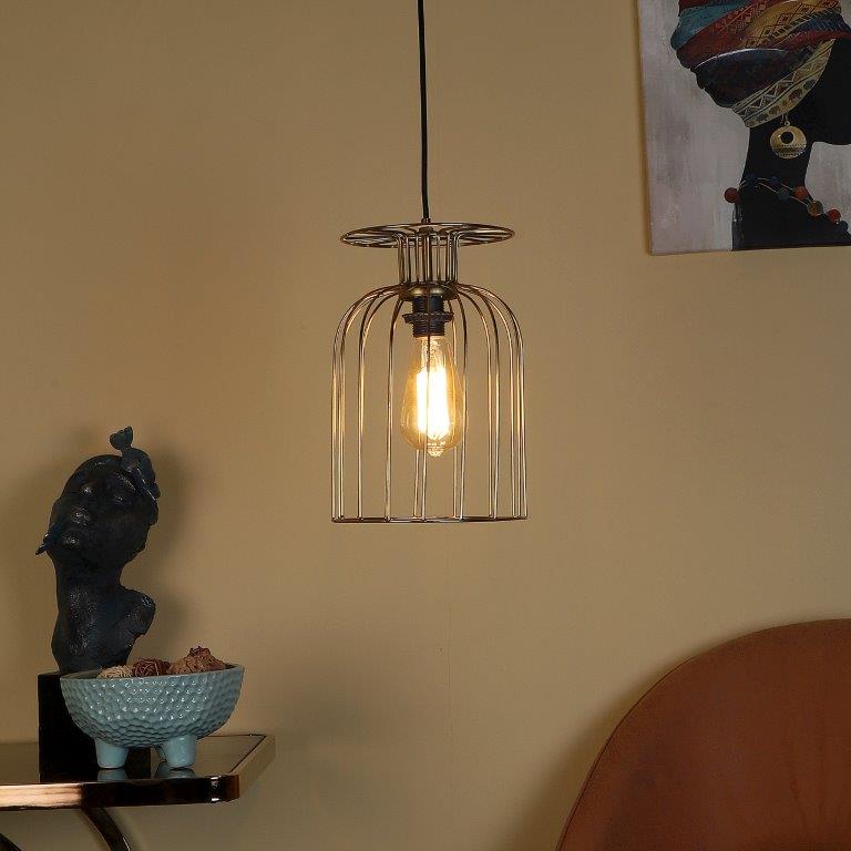 ELIANTE Gold Iron Hanging Lights- 1021-1LP-HL - without bulb