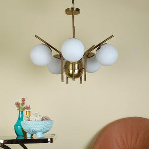 ELIANTE Gold Iron Chandeliers- 1027-5LP - without bulb