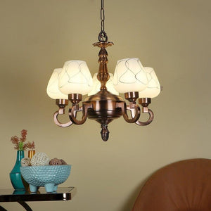 ELIANTE Rose Gold Aluminium Chandeliers- 1028-5LP - without bulb