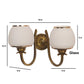 Eliante Lucioles Gold Iron Wall Light - E27 holder - without Bulb - 1029-2W