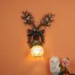 Eliante Cierva Black and Gold Wood Wall Light - E27 holder - without Bulb - 1039-1W