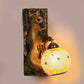 Eliante Briller Black and Gold Wood Wall Light - E27 holder - without Bulb - 1040-1W