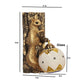 Eliante Briller Black and Gold Wood Wall Light - E27 holder - without Bulb - 1040-1W