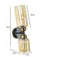 ELIANTE Black & Gold Iron Wall Light- 1042-1W - without bulb