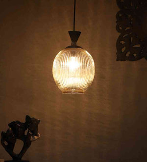 Lustara Black Iron Hanging Light  | E27 holder | Included Bulb | Eliante by Jainsons Lights