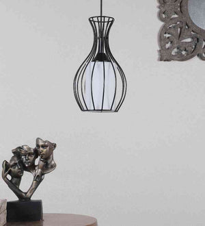Illunix Black Iron Hanging Light  | E27 holder | without Bulb | 10427-1LP | Included Bulb | Eliante by Jainsons Lights