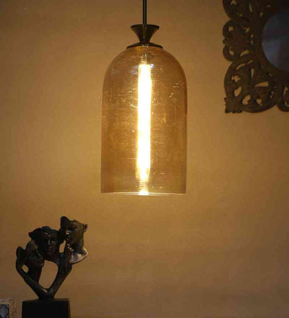 Lazionix Gold Iron Hanging Light  | E27 holder | Included Bulb | Eliante by Jainsons Lights