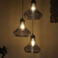 LuxoraX Black Iron Hanging Light  | E27 holder | Included Bulb | Eliante by Jainsons Lights