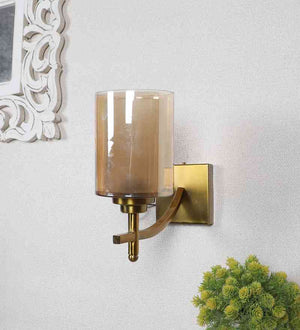 Xyzen Gold Iron Wall Light  | E27 holder | Included Bulb | Eliante by Jainsons Lights