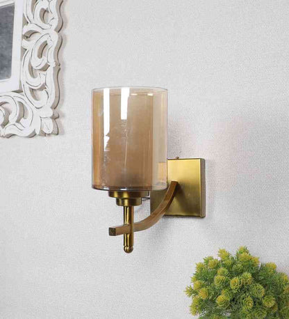 Xyzen Gold Iron Wall Light  | E27 holder | Included Bulb | Eliante by Jainsons Lights