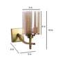 Xyzen Gold Iron Wall Light  | E27 holder | Included Bulb | Eliante by Jainsons Lights