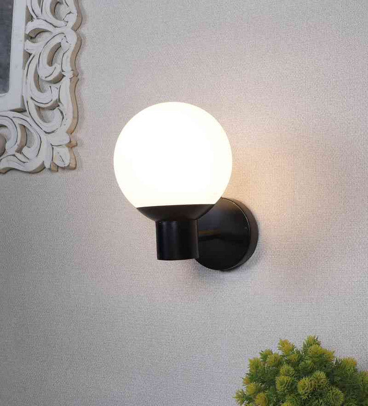 Glevara Black Iron Wall Light  | E27 holder | Included Bulb | Eliante by Jainsons Lights