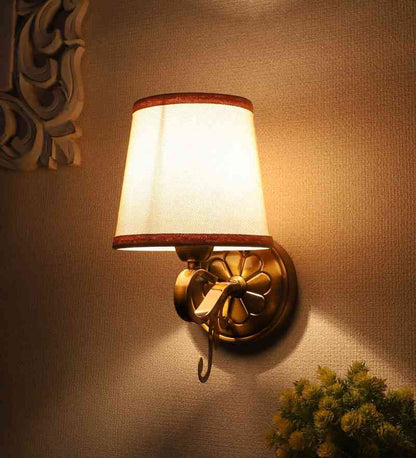 Voltorex Gold Iron Wall Light  | E27 holder | Included Bulb | Eliante by Jainsons Lights
