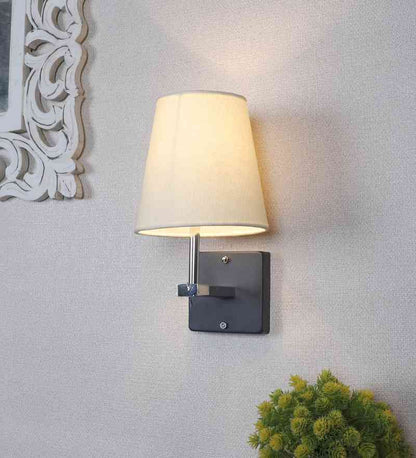 Illuvion Black Iron Wall Light  | E27 holder | Included Bulb | Eliante by Jainsons Lights