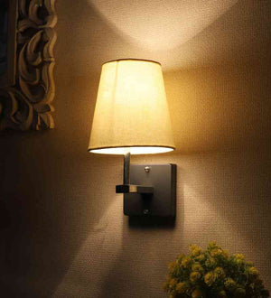 Illuvion Black Iron Wall Light  | E27 holder | Included Bulb | Eliante by Jainsons Lights
