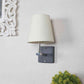 Illuvion Black Iron Wall Light  | E27 holder | Included Bulb | Eliante by Jainsons Lights