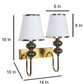 Orviora Gold Iron Wall Light  | E27 holder | Included Bulb | Eliante by Jainsons Lights