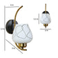 ELIANTE Black And Gold Iron Wall Light- 1047-1W - without bulb