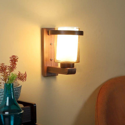 ELIANTE Brown Wood Wall Light- 1049-1W - without bulb