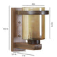 ELIANTE Brown Wood Wall Light- 1049-1W - without bulb